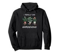 Gardening Funny Gardener Vegetable Garden Dig Pun Quote Art Pullover Hoodie