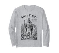 Gardening Gardener Patron Saint Fiacre Vintage Gardeners Long Sleeve T-Shirt