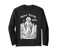 Gardening Gardener Patron Saint Fiacre Vintage Gardeners Long Sleeve T-Shirt
