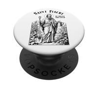 Gardening Gardener Patron Saint Fiacre Vintage Gardeners PopSockets Adhesive PopGrip