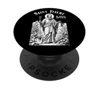 Gardening Gardener Patron Saint Fiacre Vintage Gardeners PopSockets Adhesive PopGrip