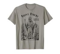 Gardening Gardener Patron Saint Fiacre Vintage Gardeners T-Shirt
