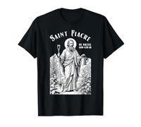 Gardening Gardener Patron Saint Fiacre Vintage Gardeners T-Shirt