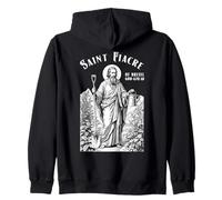 Gardening Gardener Patron Saint Fiacre Vintage Gardeners Zip Hoodie