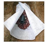 Gardening Geotextile Fabric, 1pc 5oz Heavy Duty Non-Woven for French Drain,Driveway,Soil Stabilization & Weed Control(White,1mx40m/3.3ftx131.2ft)