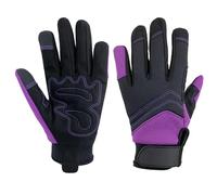 Gardening Gloves for Men and Women, Thorn Proof & Puncture Resistant Working Gloves, Gloves for Safety Work and Gardening, Weeding, Planting, Gardening Gifts for Women, with Touchscreen (Purple, XL)