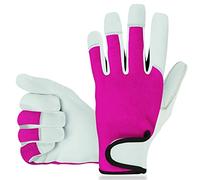 Gardening Gloves for Women Men - Gardening Gifts - Thorn Proof Breathable Work Gloves Garden tools - Heavy Duty Tear Proof Leather for Better Grip (Small, Pink)