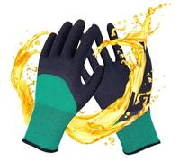 Gardening Gloves - Nitrile Coated Work Gloves, Seamless Breathable Knit, Non Slip High Grip Coating | Flexible Lightweight Comfort for Digging Planting Seeding and Weeding for Home Gardeners