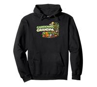 Gardening Grandpa Funny Gardener Plant Lover Design Pullover Hoodie