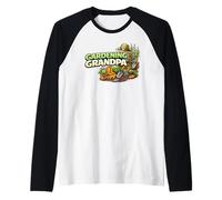 Gardening Grandpa Funny Gardener Plant Lover Design Raglan Baseball Tee