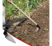Gardening Hoe,Garden Digging Hoe,Digging Hoe Garden Tools,Outdoor Agricultural Tools,Forging Weeding Hoe for Planting Vegetables Flower (A)