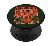 Gardening is My Therapy Colorful Plant and Flower Art PopSockets Adhesive PopGrip