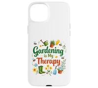 Gardening Is My Therapy Funny Garden Gardener Plants Lover Case for iPhone 15 Plus