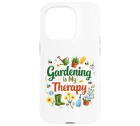 Gardening Is My Therapy Funny Garden Gardener Plants Lover Case for iPhone 15 Pro