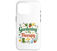 Gardening Is My Therapy Funny Garden Gardener Plants Lover Case for iPhone 16 Pro