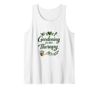 Gardening is My Therapy - Funny Garden Lover Design Tank Top