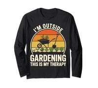Gardening is My Therapy Statement Design Long Sleeve T-Shirt