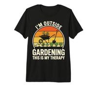 Gardening is My Therapy Statement Design Premium T-Shirt