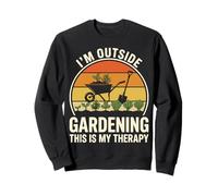Gardening Is My Therapy Statement Design Sweatshirt