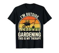 Gardening is My Therapy Statement Design T-Shirt