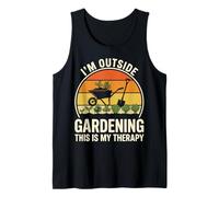 Gardening is My Therapy Statement Design Tank Top