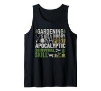 Gardening Is Post-Apocalyptic Survival Skill | Funny Prepper Tank Top