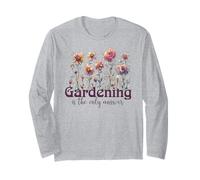 Gardening is The Only Answer with Watercolor Flowers Long Sleeve T-Shirt