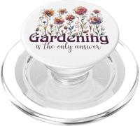 Gardening is The Only Answer with Watercolor Flowers PopSockets PopGrip for MagSafe