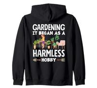 Gardening It Begann As A Harmless Hobby Botanical Garden Zip Hoodie