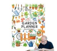 Gardening Journal | 12-Month Horticulture Journal,Gardening Planning Notebook Plant Care Tracker for Men Women Family Enthusiasts Raised Bed Backyard Kitchen Balcony Landscape Backyard
