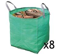 Gardening Leaf Leaves Log Branch Tree Removal Heavy Duty Sacks Woven Bag 120L x 8
