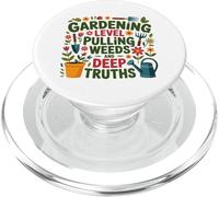 Gardening Level Pulling Weeds Funny Gardening Humor PopSockets PopGrip for MagSafe