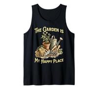 Gardening Lovers - The Garden is My Happy Place Tank Top