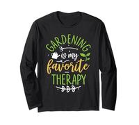 Gardening My Favorite Therapy Plant Lover Gardener Self-care Long Sleeve T-Shirt