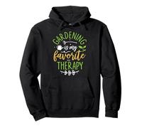 Gardening My Favorite Therapy Plant Lover Gardener Self-care Pullover Hoodie