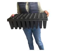 Gardening Naturally 45 Cell Root Trainer Deep Seed Tray for Vegetable Tree and Shrub Seedling Propagation Tap Root Growing Tray L53 x W30 x H15.7 cm
