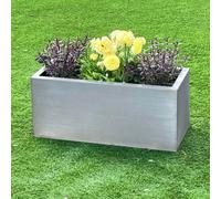 Gardening Naturally Aluzinc Trough Garden Planter Black