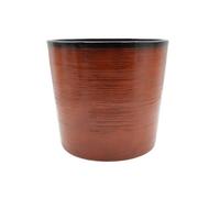 Gardening Naturally Banyan Orange Ceramic Effect Plant Pot 40Cm For Indoor And Outdoor Plants