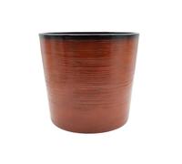 Gardening Naturally Banyan Recycled Ceramic-Effect Planter - UV and Frost Resistant, 35.5cm x 40cm By Flowersea (Burnt Orange)