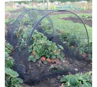 Gardening Naturally Black Hoop Tunnel - Black Bird Netting - 1.8M