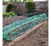 Gardening Naturally Black Hoop Tunnel - Black Soft Butterfly Netting - 1.8M