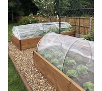 Gardening Naturally Black Hoop Tunnel - Veggiemesh - 2.7M