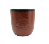 Gardening Naturally Burnt Orange Recycled Ceramic Effect Plant Pot 35Cm For Indoor And Outdoor Plants