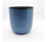 Gardening Naturally Cactus Blue Ceramic Effect Plant Pot 35Cm For Indoor And Outdoor Plants