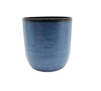 Gardening Naturally Cactus Recycled Ceramic-Effect Planter - Frost-Proof and UV Resistant, 34.9cm x 35cm By Flowersea (Blue)