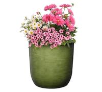 Gardening Naturally Cactus Recycled Ceramic-Effect Planter - Frost-Proof and UV Resistant, 34.9cm x 35cm By Flowersea (Light Green)