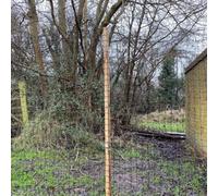 Gardening Naturally Deer Netting Fence Kit 1.5M X 15M Black Mesh With Wooden Stakes & Galvanised Staples