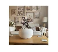 Gardening Naturally Fora Flowerpots, Stylish and Durable Plant Pots for Indoor and Outdoor Use (Fora Bowl 40cm - White)