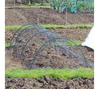 Gardening Naturally Green Flexible Garden Hoops (Pack Of 6 & 12 Anchors)