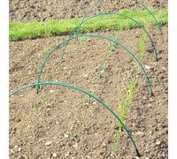 Gardening Naturally Green Flexible Garden Hoops (Pack Of 8 & 16 Anchors)